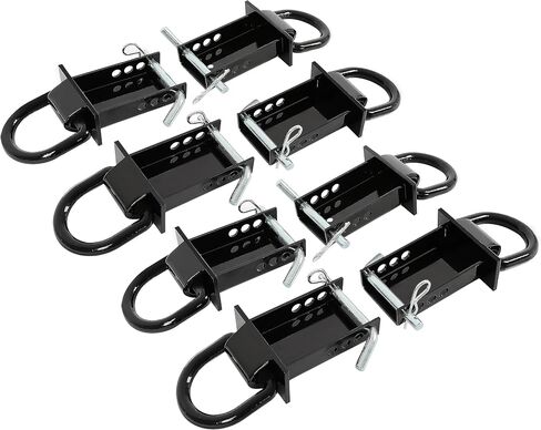 Kuafu 4pcs مقطورة قابلة للتعديل حصة الجيب D حلقة 5400 رطل/ كل متوافق مع جيوب حصة قياسية 2 "× 4" in Saudi Arabia