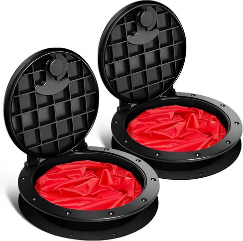 Patelai 2 Pack 8 '' Black Deck Plate Kit kit chick with storage bag storage kayak fish storage storage cayak hatch bag accessories ackyak for ourdize fishing charging in Saudi Arabia