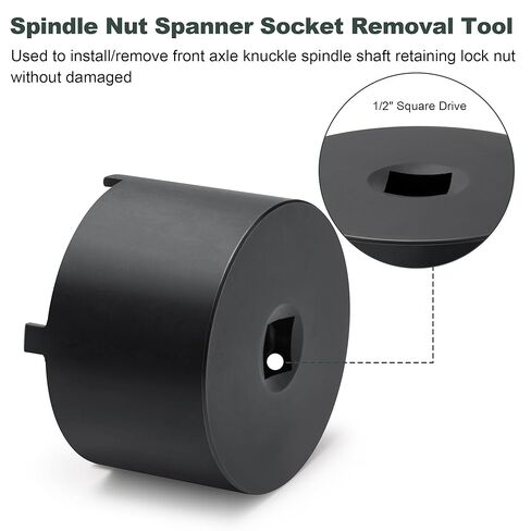 Front Axle Knuckle Spindle Shaft Retaining Lock Nut Spanner Socket Removal Tool for John Deere Compact Utility Tractors 3033R 3046R 3203 3320 4044M 4049R SU37820 LVU10743 AM127174 in Saudi Arabia
