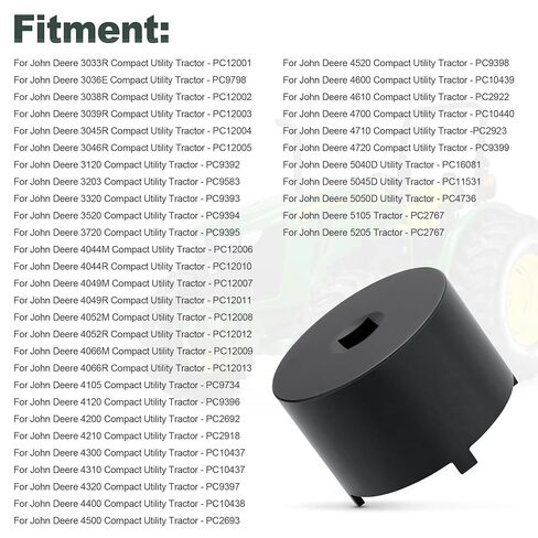 Front Axle Knuckle Spindle Shaft Retaining Lock Nut Spanner Socket Removal Tool for John Deere Compact Utility Tractors 3033R 3046R 3203 3320 4044M 4049R SU37820 LVU10743 AM127174 in Saudi Arabia