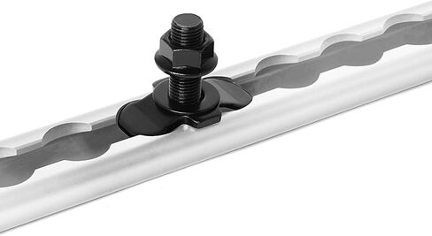 L Track Track Trall-Thould Troughs L-Track Track Trall-Thould Double Lug Fitting Tie أسفل ، يستخدم مع قضبان L Track لسرير الشاحنة أو التحكم في شحنات المقطورة ، حزمة من 10 ، ذهبية ، 30 سم in Saudi Arabia