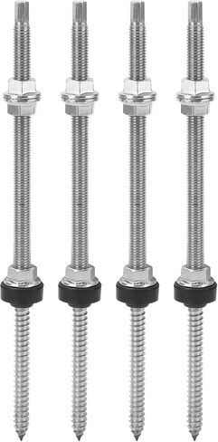 4pcs pv bracket برغي رأس مزدوج ، إكسسوارات التثبيت الكهروضوئية ، المسمار التثبيت الضوئي الفولاذ المقاوم للصدأ ، للتركيب in Saudi Arabia