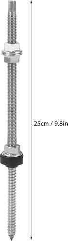 4pcs pv bracket برغي رأس مزدوج ، إكسسوارات التثبيت الكهروضوئية ، المسمار التثبيت الضوئي الفولاذ المقاوم للصدأ ، للتركيب in Saudi Arabia