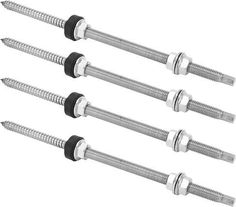 4pcs pv bracket برغي رأس مزدوج ، إكسسوارات التثبيت الكهروضوئية ، المسمار التثبيت الضوئي الفولاذ المقاوم للصدأ ، للتركيب in Saudi Arabia