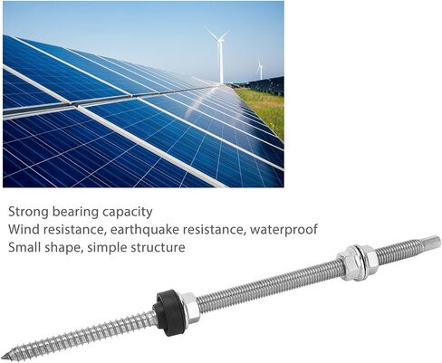 4pcs pv bracket برغي رأس مزدوج ، إكسسوارات التثبيت الكهروضوئية ، المسمار التثبيت الضوئي الفولاذ المقاوم للصدأ ، للتركيب in Saudi Arabia