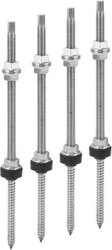 4pcs pv bracket برغي رأس مزدوج ، إكسسوارات التثبيت الكهروضوئية ، المسمار التثبيت الضوئي الفولاذ المقاوم للصدأ ، للتركيب in Saudi Arabia