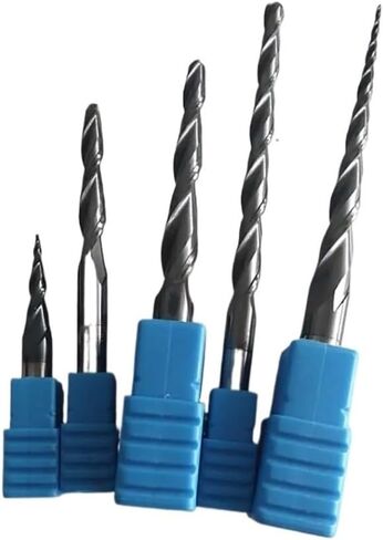 3.175/4/6/8mm Shank R0.25/R0.5/R0.75/R1/R1.5/R2 Solid Carbide Tapered End Mills CNC Engraving Milling Cutters Router Bits (Size : R1x15xD3.175x38L) in Saudi Arabia