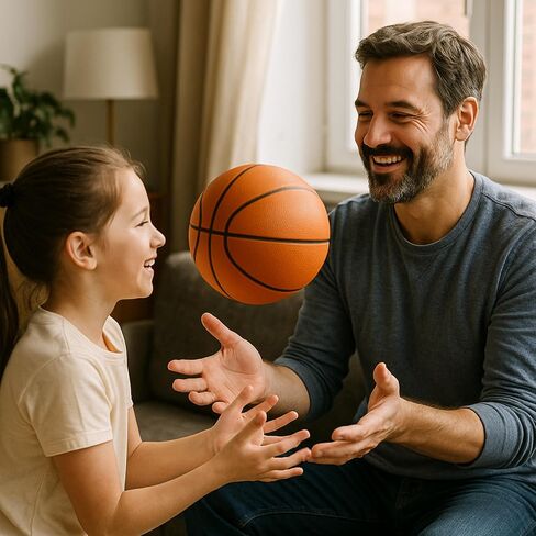 Homesmile Silent Basketball - Size 7 (29.5 '') ، كرة السلة الصامتة Dribble Dream ، تم ترقيتها إلى كرة الرغوة التي تم ترقيتها Airless & Foam ، مصممة لعدم وجود كذاب صوت لمختلف الأنشطة الداخلية والتدريب واللعب in Saudi Arabia