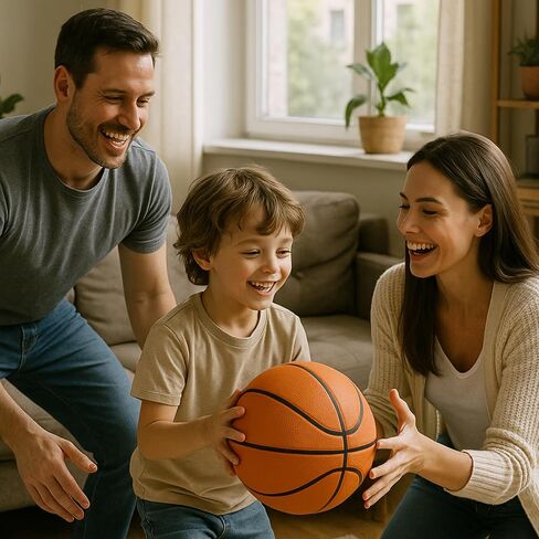 Homesmile Silent Basketball - Size 7 (29.5 '') ، كرة السلة الصامتة Dribble Dream ، تم ترقيتها إلى كرة الرغوة التي تم ترقيتها Airless & Foam ، مصممة لعدم وجود كذاب صوت لمختلف الأنشطة الداخلية والتدريب واللعب in Saudi Arabia