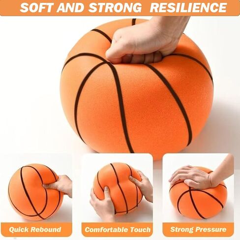 Silent Basketball No Noise Quiet Foam Dribble Dream Silent Basketball Upgrade Foam Indoor Training Quiet Ball for Dribbling Size 7 Silent Ball for Home & Indoor Activities in Saudi Arabia