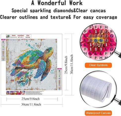 GUMITOON Diamond Art Kits for Adults-Ornaments Full Drill Diamond Dots Paintings for Beginners, Round 5D Paint with Diamonds Pictures Gem Art Painting Kits DIY Crafts Kits QCY-088 in Kuwait
