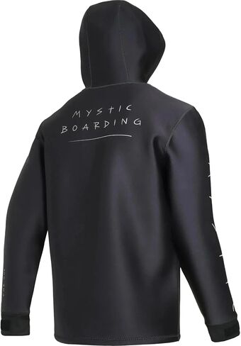 Mystic Watersports - Surf Kitesurf & Windsurfing Mens The One Sweat 4mm Neoprene Wetsuit Hoodie - Dark Grey in Kuwait