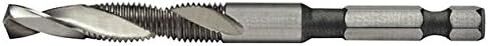 أدوات Alfa DTML66104 8-32 فولاذ عالي السرعة 135 درجة نقاط انقسام مزيج الانتهاء من الحفر مع الصنبور 1/4 سداسي سداسي (12 حزمة) in Saudi Arabia