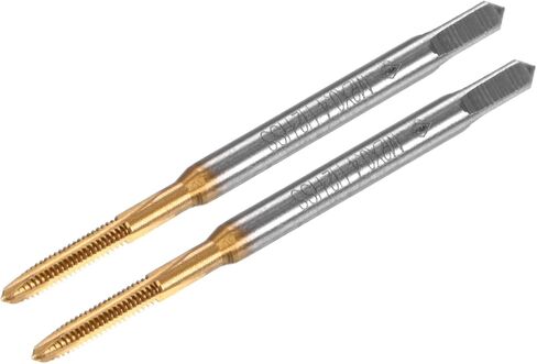 2-pack M3.5x0.6mm thour thread thour ، HSS التيتانيوم المطلي 56 مم طول مستقيم الفلوت يمين ترابط ترتيب المسمار لآلات الحفر/الطحن/أدوات آلة CNC in Kuwait