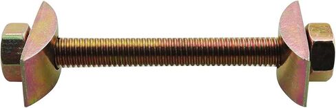 8PCS Solid Half Moon 3 in1 Connector 8x80mm Tabletop Combination Furniture Connector Bolt and Nut Metal Hardware for Tables Beds Shelves in Saudi Arabia