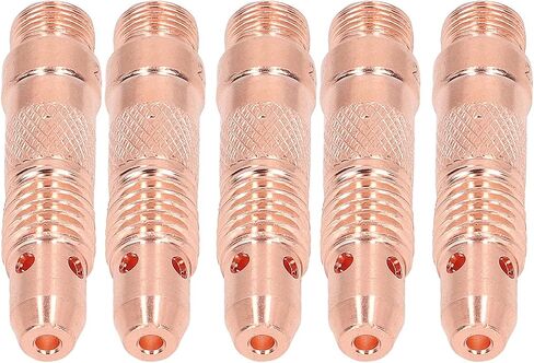 5 أجهزة كمبيوتر عالية القوة المعيارية المحترفة TIG TIG Torch Torch Excessories Collet Body Copper Material مناسبة لـ WP 17 18 26 Argon Arc Welding Gun in Saudi Arabia