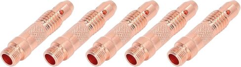 5 أجهزة كمبيوتر عالية القوة المعيارية المحترفة TIG TIG Torch Torch Excessories Collet Body Copper Material مناسبة لـ WP 17 18 26 Argon Arc Welding Gun in Saudi Arabia