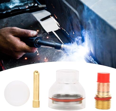 Professional TIG Welding Accessory Kit Gas Lens Ceramic Sleeve Glass Cup Assembly Enhance Welding Efficiency and Protection for WP-17/18/26) in Saudi Arabia