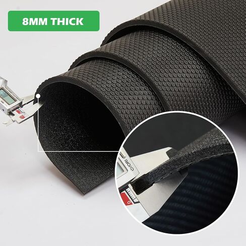 تمرينات GSMMATWIN كبيرة الكثافة سميكة حصيرة 9'x6 '/7'x5'/6'x4 '(8 مم) لصالة الألعاب الرياضية المنزلية ، حصيرة تمرين محترفة غير قابلة للانزلاق ، مثالية لليوغا ، بليو ، الأوزان ، MMA ، حبل القفز ، القلب ، اللياقة البدنية ، in Kuwait