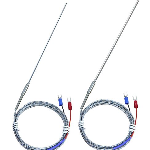 2 Pack K-type probes thermocouple probes كبير 11.9 "-0.13" مسبار صغير 11.9 "/0.03" درجة الحرارة 40 ° F-2000 ° F كابل 55 " in Kuwait