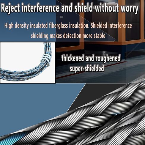 2 Pack K-type probes thermocouple probes كبير 11.9 "-0.13" مسبار صغير 11.9 "/0.03" درجة الحرارة 40 ° F-2000 ° F كابل 55 " in Kuwait