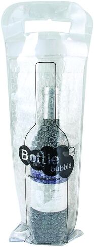 True Bottle Bubble Protector XL - Reusable Liquor Pouch Bag for Travel, Sealable Wine Shipping Bubble Wrap, Packing Sleeve Carrier for Magnum, Champagne Bottles - Fits 1 Standard Bottle in Saudi Arabia