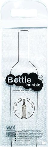 True Bottle Bubble Protector XL - Reusable Liquor Pouch Bag for Travel, Sealable Wine Shipping Bubble Wrap, Packing Sleeve Carrier for Magnum, Champagne Bottles - Fits 1 Standard Bottle in Saudi Arabia