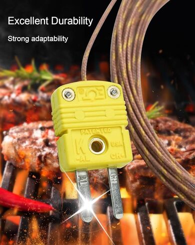 5Pcs K Type Mini-Connector Thermocouple Temperature Probe Sensor, 1 Meter Long Temperature Sensing Line, Measure Range -50°C~482°C (-58°F~899°F) in Saudi Arabia