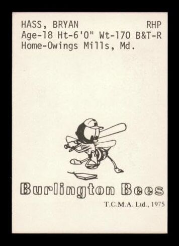 Moose Haas Autographed 1975 TCMA Rookie Card Burlington Bees SKU #231581 - Baseball Slabbed Autographed Rookie Cards in Saudi Arabia