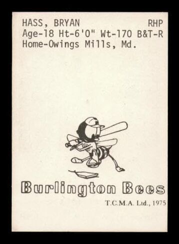 Moose Haas Autographed 1975 TCMA Rookie Card Burlington Bees SKU #231580 - Baseball Slabbed Autographed Rookie Cards in Saudi Arabia