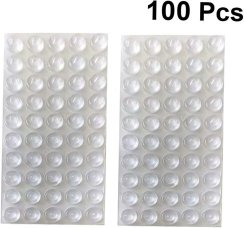 Artibetter 100pcs ذاتيًا من السيليكون خزانة الأبواب مصدات صوتية حطم الأثاث منصات التخميد المضادة للضوضاء مناسبة in Saudi Arabia