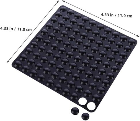 Gadpiparty 100pcs Self-Adhesive Rubber Bumper Pads Noise-Dampening Anti-Collision Stickers for Wall and Cabinet Protection Black Furniture Pads for Door Handles and Appliances in Saudi Arabia