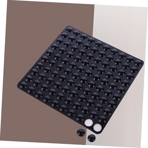 Gadpiparty 100pcs Self-Adhesive Rubber Bumper Pads Noise-Dampening Anti-Collision Stickers for Wall and Cabinet Protection Black Furniture Pads for Door Handles and Appliances in Saudi Arabia