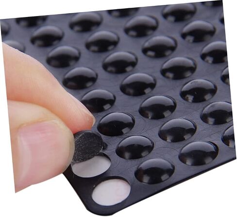 Gadpiparty 100pcs Self-Adhesive Rubber Bumper Pads Noise-Dampening Anti-Collision Stickers for Wall and Cabinet Protection Black Furniture Pads for Door Handles and Appliances in Saudi Arabia