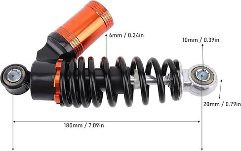 Pair of 180mm Shock Absorbers Aluminum Alloy High Performance Spring for Dirt Bike Go Kart ATV Quad Scooter Electromobile in Saudi Arabia