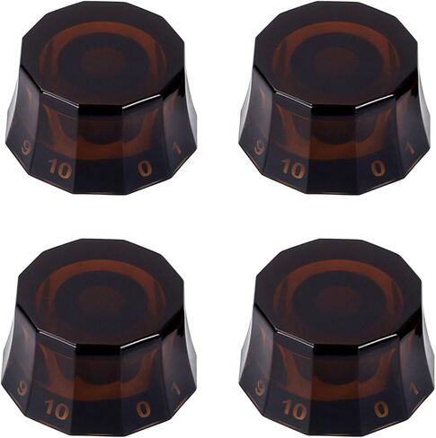 Banworks Guitar Control Knobs Size 18 Spline 2 Volume 2 Tone Control Knobs DoDecagon Top Hat Knobs for Epiphone Les Paul LP Sg Guit Electric Guitars of 4 JT/XN-12 Blue in Saudi Arabia