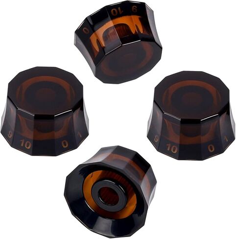 Banworks Guitar Control Knobs Size 18 Spline 2 Volume 2 Tone Control Knobs DoDecagon Top Hat Knobs for Epiphone Les Paul LP Sg Guit Electric Guitars of 4 JT/XN-12 Blue in Saudi Arabia