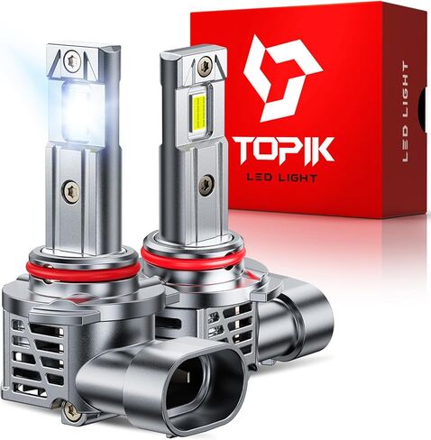 تم ترقية Topik 9006 مصابيح إضاءة HB4 ، 32،000 رطل من السطوع أبيض 800 ٪ ، لا يوجد محول مطلوب 9006 لمبة ، توصيل وتشغيل التثبيت السريع ، حزمة 2 in Kuwait