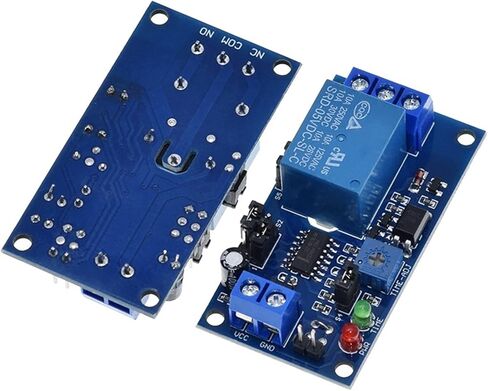DC 5V 12V Time Relay Module Normal Open Time Delay Relay Relay Timing Relay Control Switch Admable Potentiometer LED 1PCS (اللون: OneColor) in Kuwait