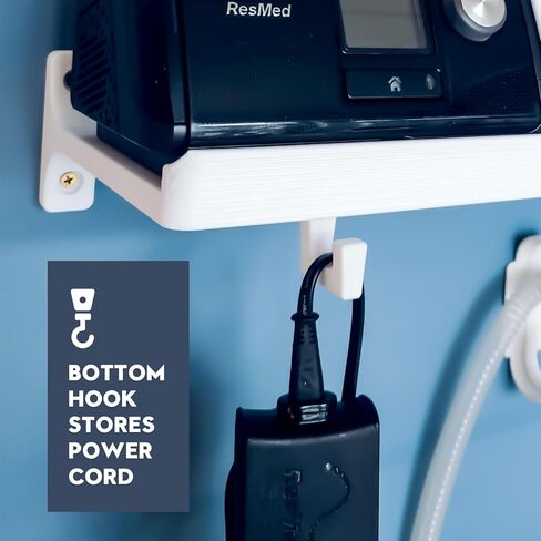 طقم رف جبل CPAP تمت ترقيته لـ Airsense 10 مع Hook Hook & Hose Hoots & Bootud Hooks ، Save Spain ، وتجنب تشابك الخرطوم ، وتثبيت سهل in Saudi Arabia