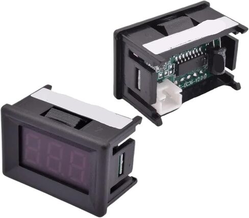 5-Piece 0.36-inch LED Digital Display Voltmeter(5pcs Green LED,DC 0-100V 3cable) in Saudi Arabia