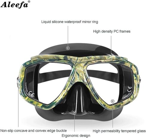 Myopia Scuba Diving Mask Anti Fog for Spearfishing Gear Swimming Masks Googles nearsighted Lenses Short-sighted in Saudi Arabia