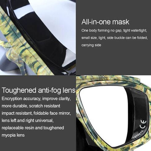 Myopia Scuba Diving Mask Anti Fog for Spearfishing Gear Swimming Masks Googles nearsighted Lenses Short-sighted in Saudi Arabia