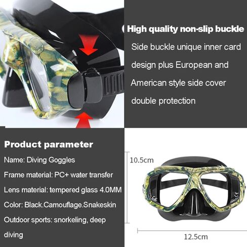 Myopia Scuba Diving Mask Anti Fog for Spearfishing Gear Swimming Masks Googles nearsighted Lenses Short-sighted in Saudi Arabia