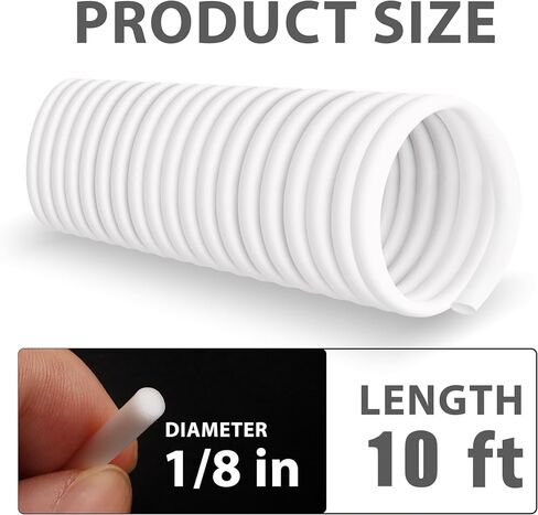 U0U 50Ft Backer Rod 1/8 Inch,Foam Backer Rod Caulk Saver for Gaps and Joint Concrete Filling,White Concrete Expansion Joint Filler (1/8 inch *50 feet) in Saudi Arabia
