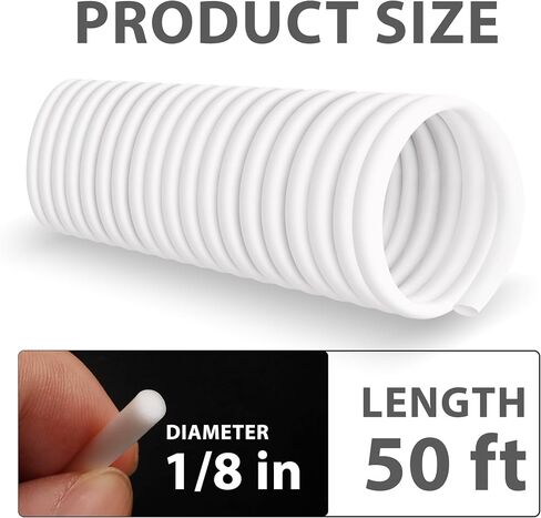 U0U 50Ft Backer Rod 1/8 Inch,Foam Backer Rod Caulk Saver for Gaps and Joint Concrete Filling,White Concrete Expansion Joint Filler (1/8 inch *50 feet) in Saudi Arabia