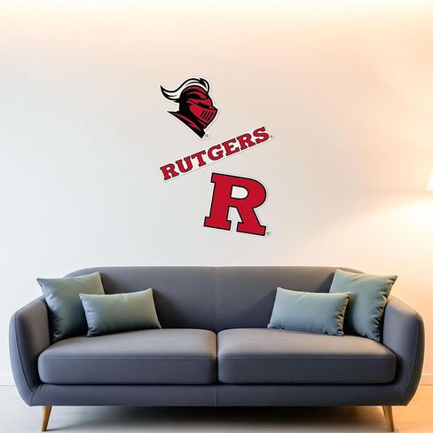 Desert Cactus Rutgers Wallstix State University of New Jersey RTX Deflible Wall Sticker 11x17 Vinyl Decal الاستخدام في الهواء الطلق (تصميم A) in Kuwait