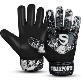 Soccer Goalkeeper Gloves for Kids Boys Youth, Soccer Goalie Gloves 4MM Anti-Slip Resistant Latex Palm Double Wrist Support, All Weather Football Gloves in Saudi Arabia