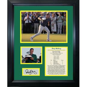 Framed Rory McIlroy 2025 Masters Tournament Champion Augusta National PGA Tour Facsimile Laser Engraved Signature Auto 11"x14" Golf Photo Sig Collage in Saudi Arabia