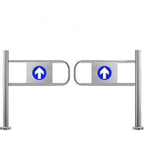 بوابة التأرجح السلامة المحملة بنابض-باب نقل مشاة المستودعات الشاقة ، جهاز مدخل وخروج الباب المزدوج ، 150 × 97 سم ، تصميم آمن فقط للأمان in Kuwait